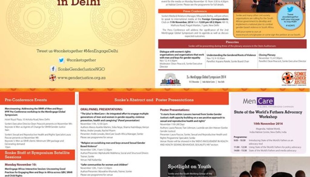 2nd Global MenEngage Symposium in Delhi