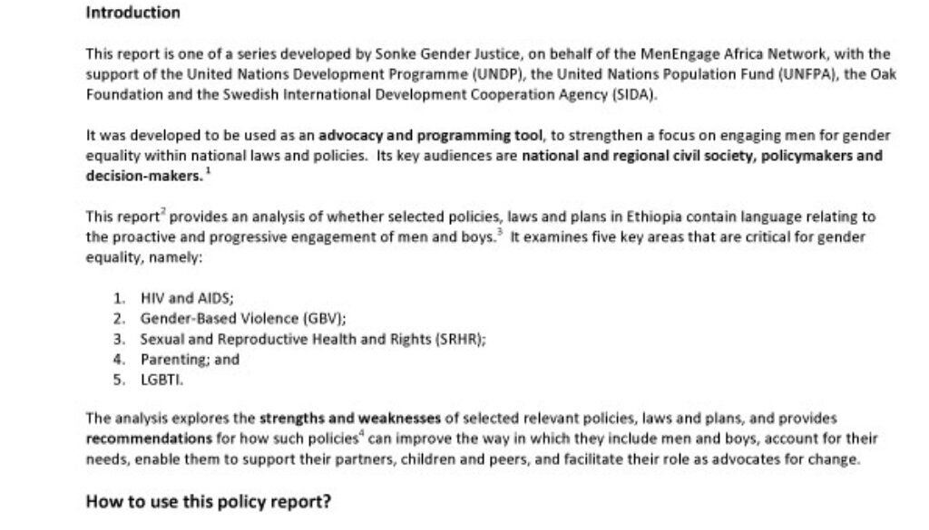 Ethiopia Policy Report