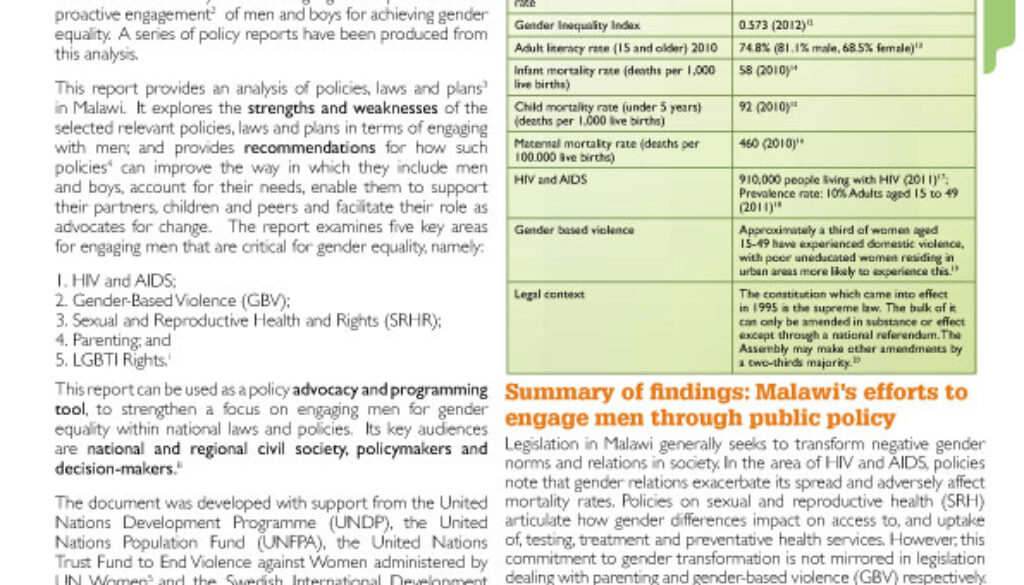 Malawi Policy Report
