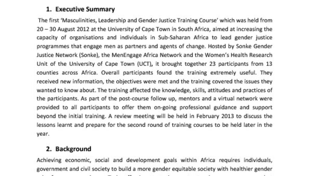 MATI Training Course Report 2012