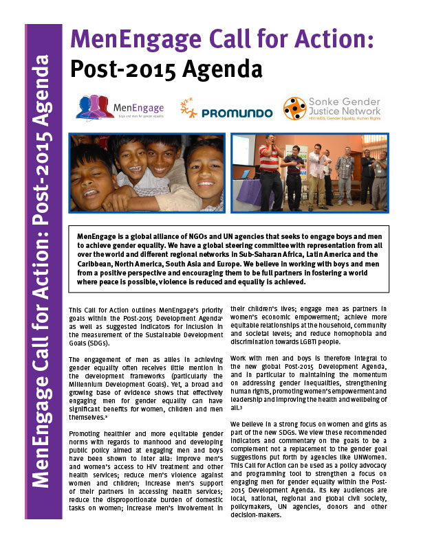 MenEngage Post-2015 Agenda