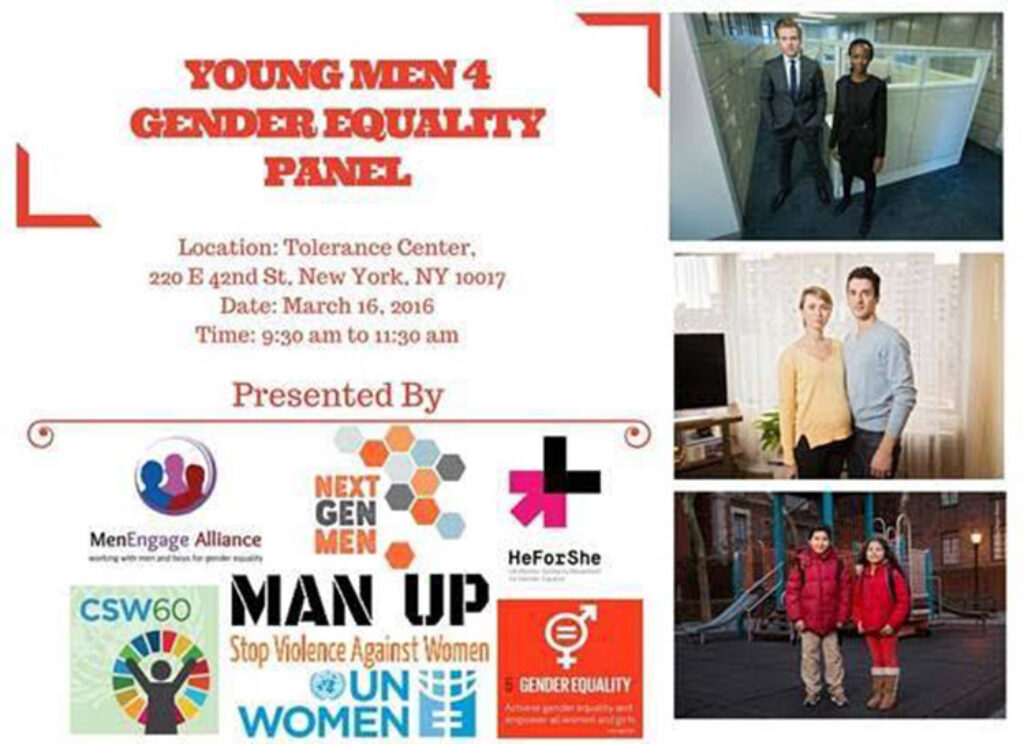 Engaging Boys and Young Men in Gender Equality at CSW60