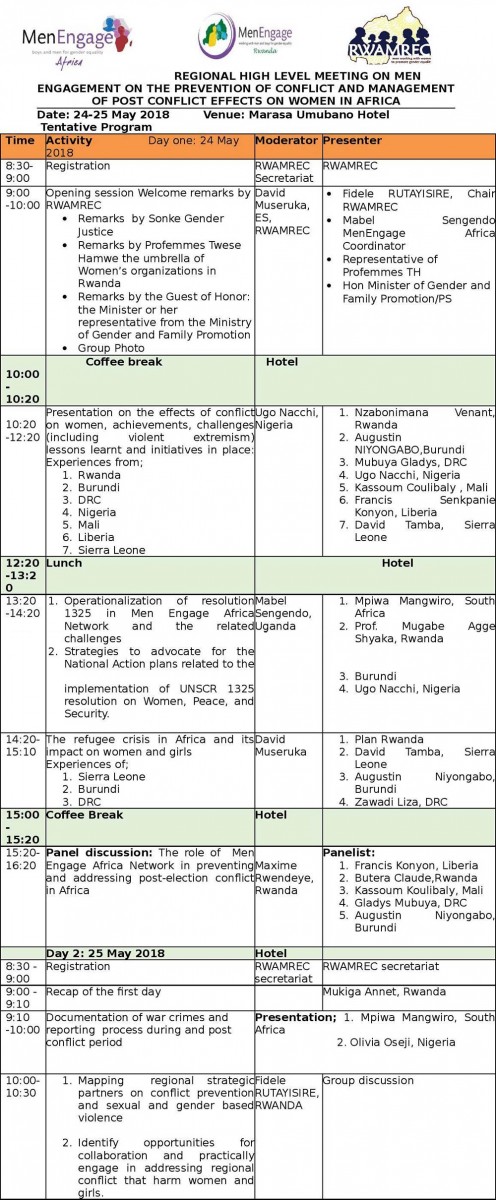 MEA Meeting Agenda