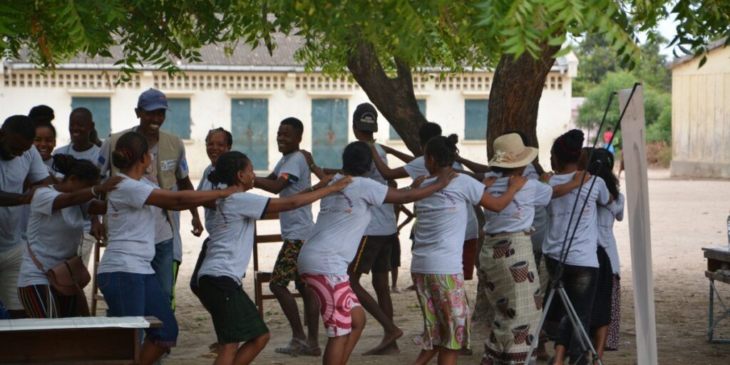 The MenEngage Madagascar network hosted a Youth Symposium with 157 young people from the Menabe region