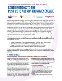 MenEngage 2015 Agenda